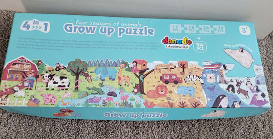 Four Seasons of Animals Grow up Puzzle