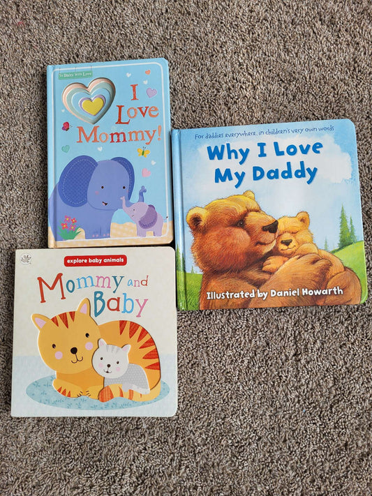 Set of 3 Mommy/Daddy and Me Board Book