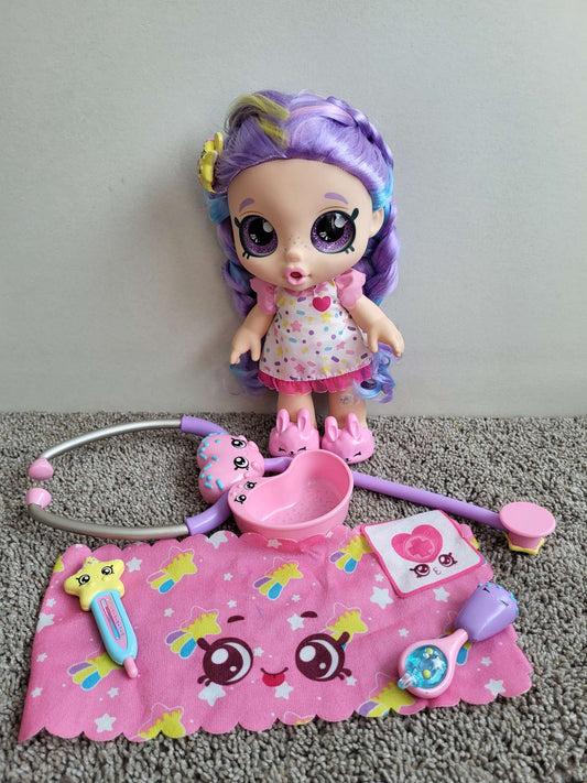 Kindi Kids Shiver 'n' Shake Rainbow Kate interactive preschool doll
