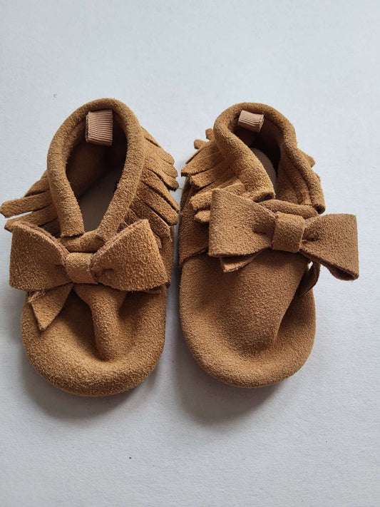 Baby Gap Brown Suede Moccasins, Shoes 0 (Baby: 0-12 mth)