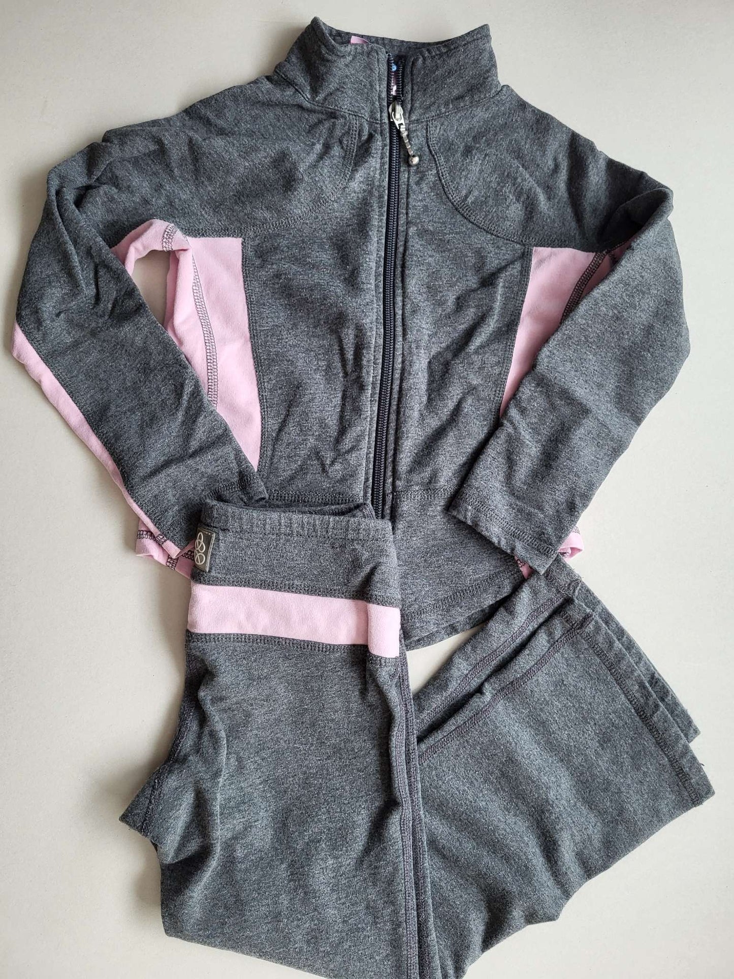 Dark grey/pink tracksuit, Kids 3T