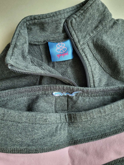 Dark grey/pink tracksuit, Kids 3T