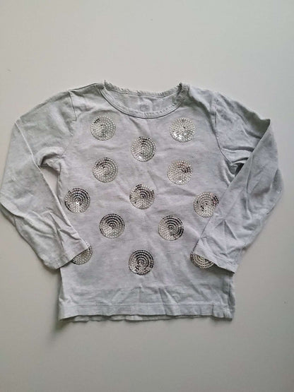 Grey Long Sleeved Shirt with Black Jeans Set, Kids 3T