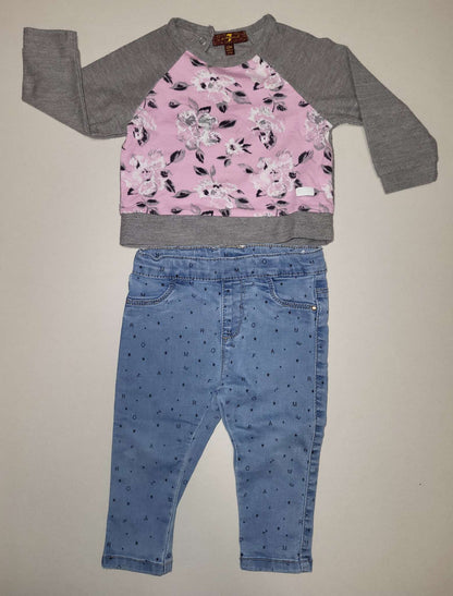 Light sweater and jean set, Kids 12 Month (9-12M)