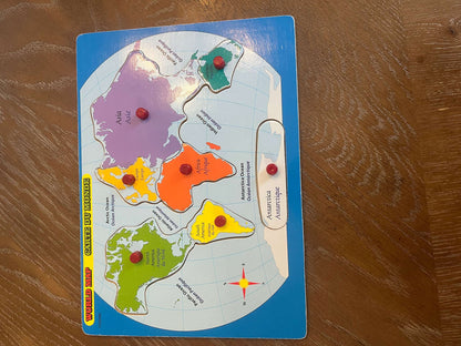 World Map Wooden Puzzle