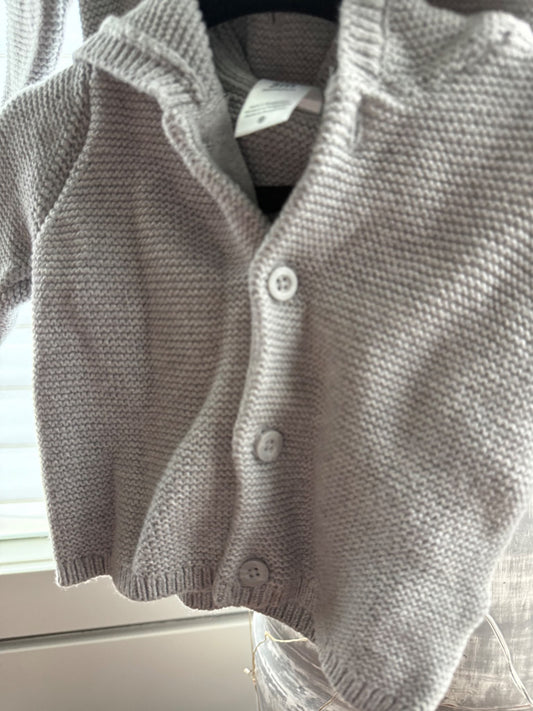 2 cute knit sweaters with hood (3 mos) , Kids 3 Month (0-3M)