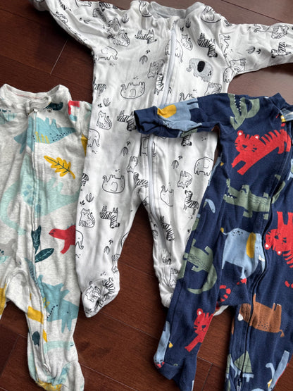 3 footed Sleepers (6 mos)  , Kids 9 Month (6-9M)