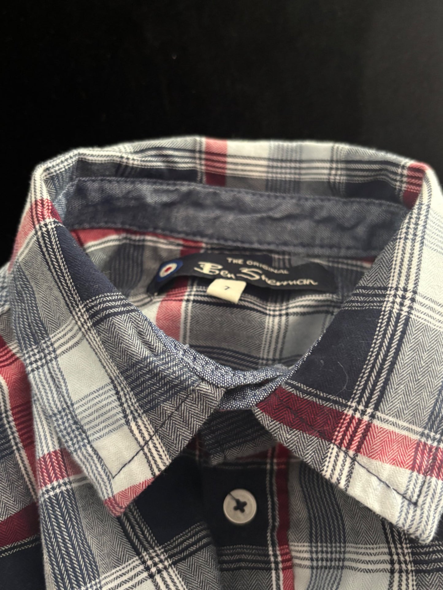 Ben Sherman - plaid long sleeve size 7, Kids 7
