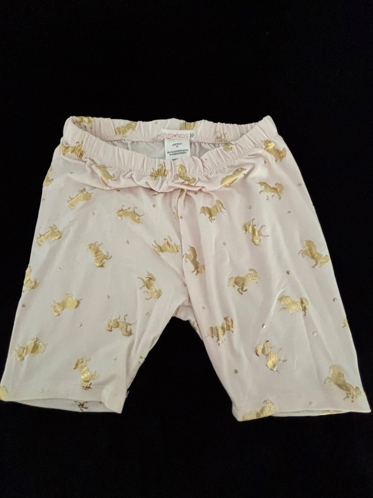 “Bike shorts” x2 size 10, Kids 10