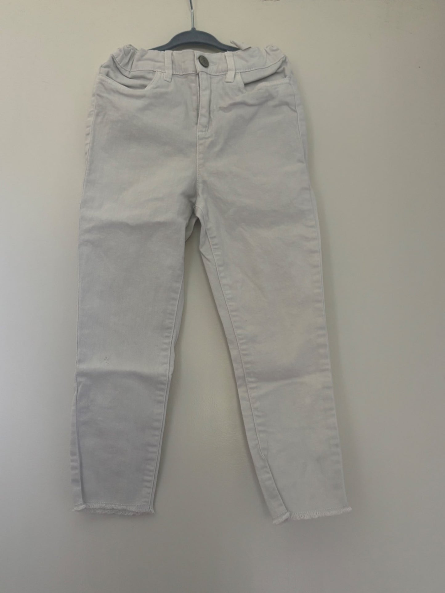Osh Kosh White Jeans - size 7/7A, Kids 7