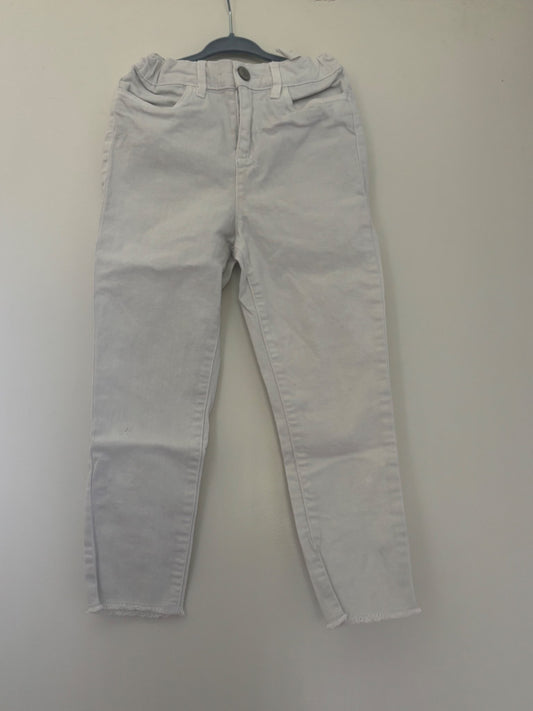 Osh Kosh White Jeans - size 7/7A, Kids 7