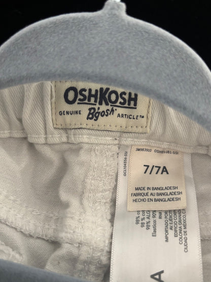Osh Kosh White Jeans - size 7/7A, Kids 7