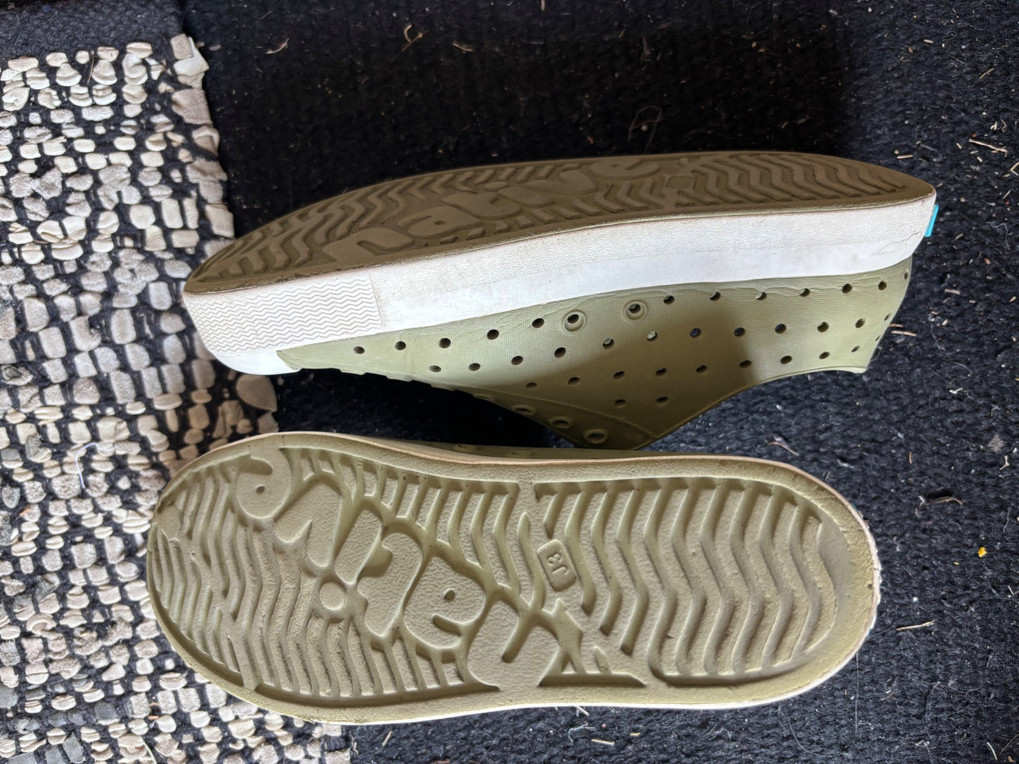 Native Brand - Olive shoes , Shoes 3 (Kids:4-8yr)