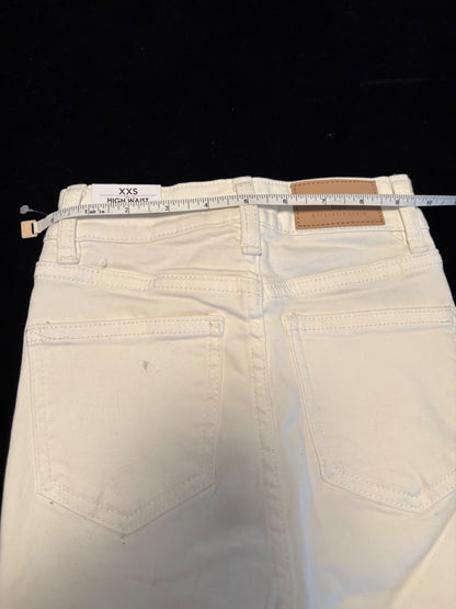 Mango - girls white jeans xxs slim waist, Kids 12