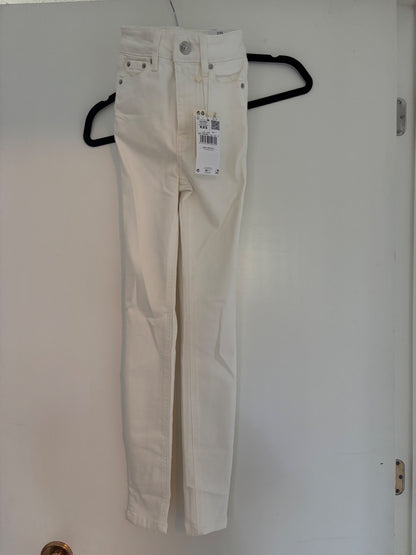 Mango xxs white slim fit pants, Kids 12
