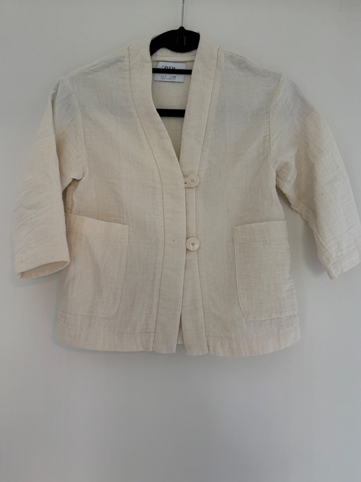 Zara - Muslin feel sweater white/cream, Kids 7