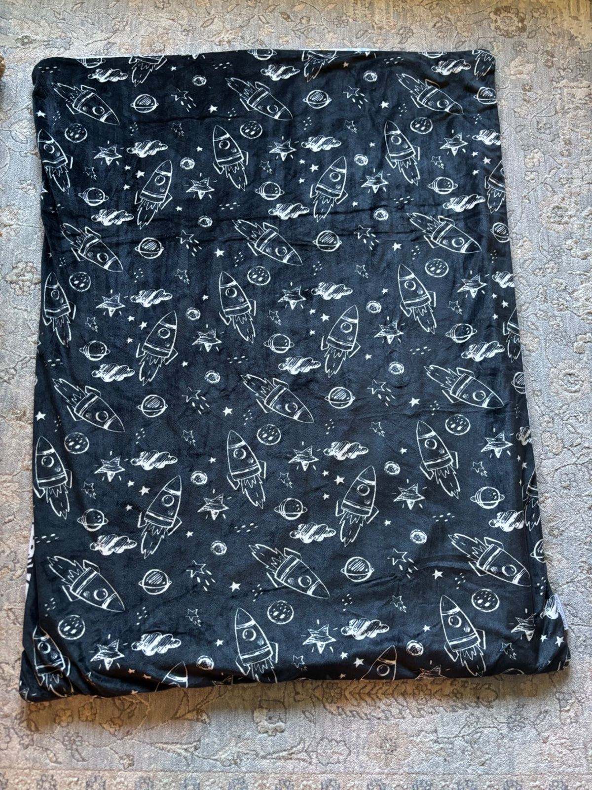 Kids weighted blanket - space reversible