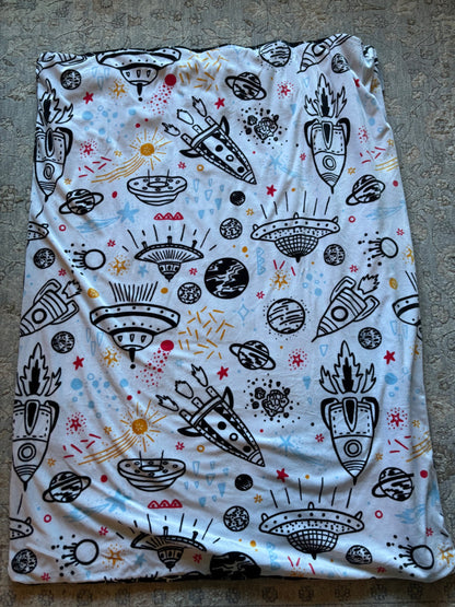 Kids weighted blanket - space reversible