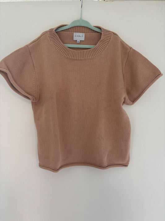 Kindly the Label - knot short sleeve sweater, Kids 5/5T