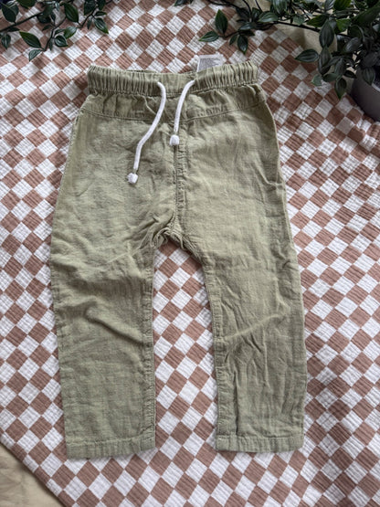 Linen H&M pants, Kids 2T