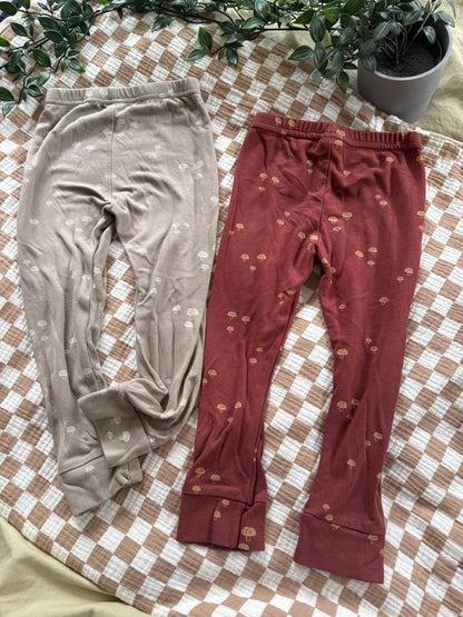 Mushroom leggings bundle, Kids 3T