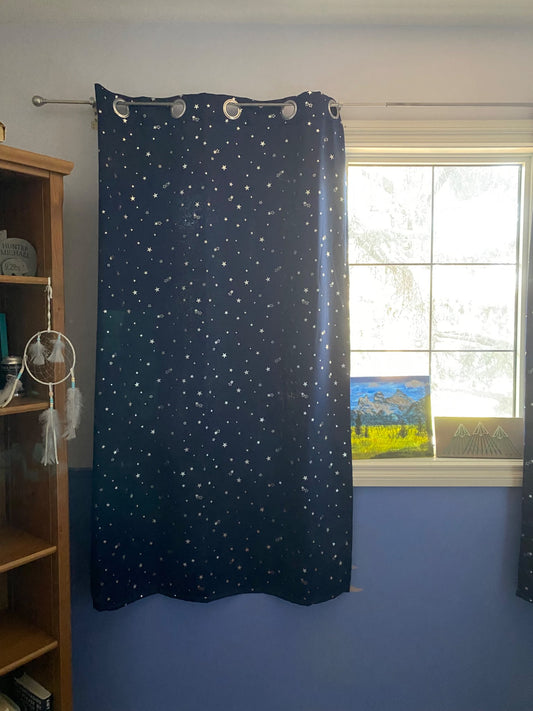 Starry curtains- not blackout