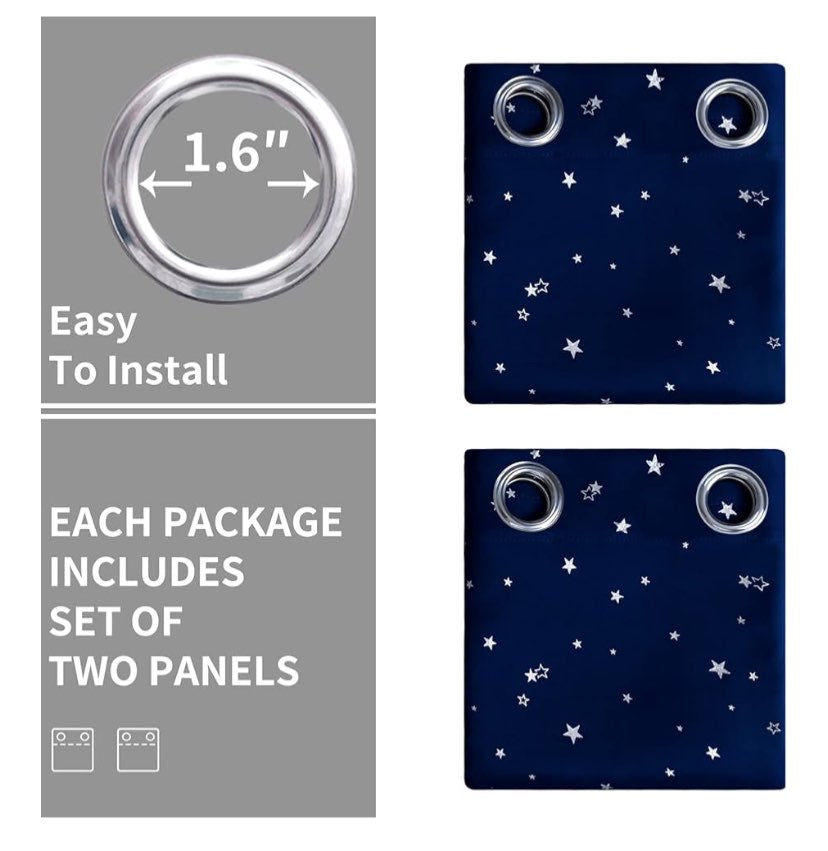 Starry curtains- not blackout