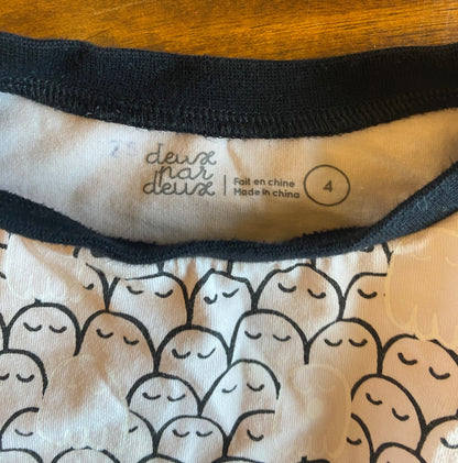 4T Glow in dark ghost shirt , Kids 4/4T