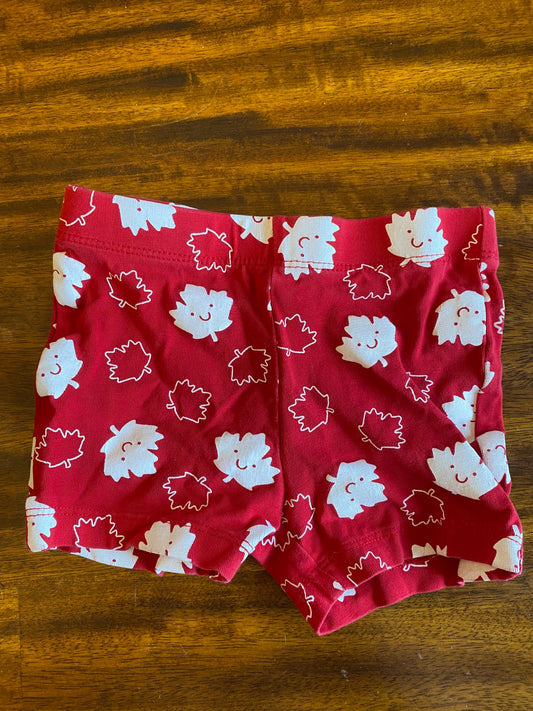 2T Canada Day flag shorts , Kids 2T