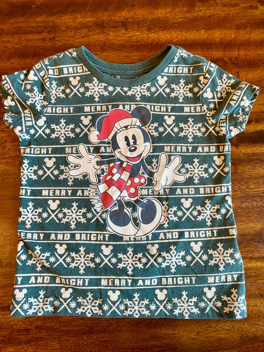 4T Disney Minnie Mouse Christmas shirt , Kids 4/4T