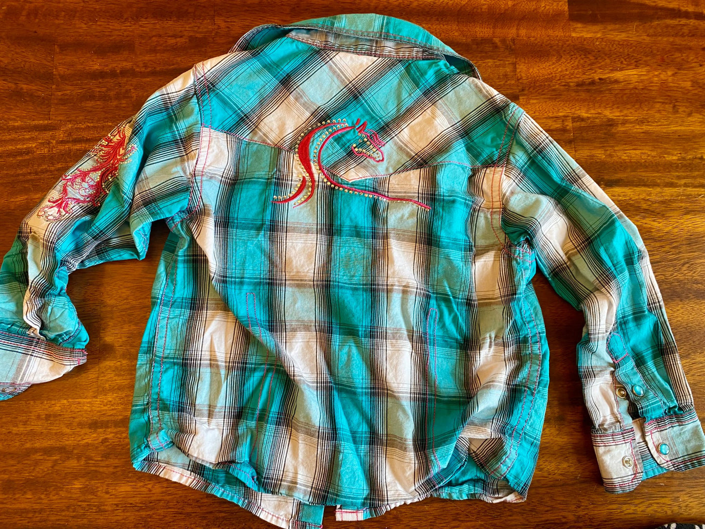 3T Cowgirl Hardware bedazzled shirt