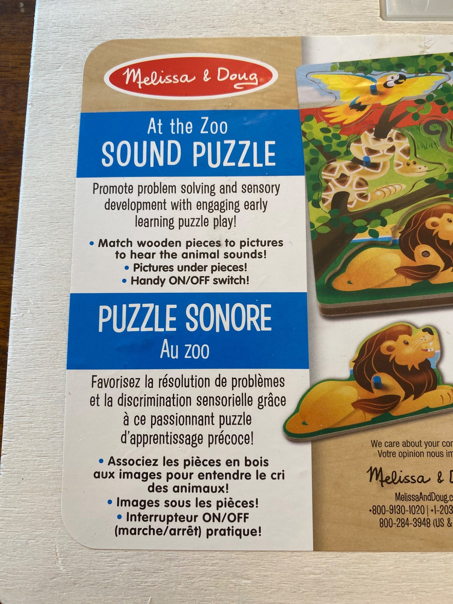 Melissa & Doug At the Zoo Sound Puzzle