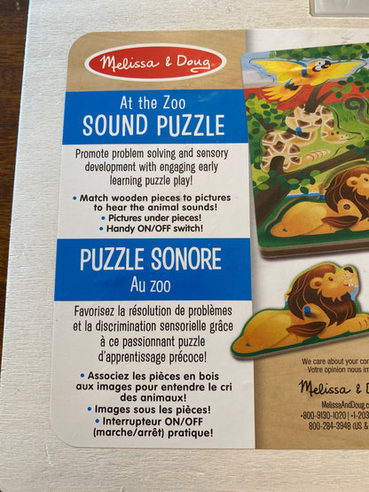 Melissa & Doug At the Zoo Sound Puzzle