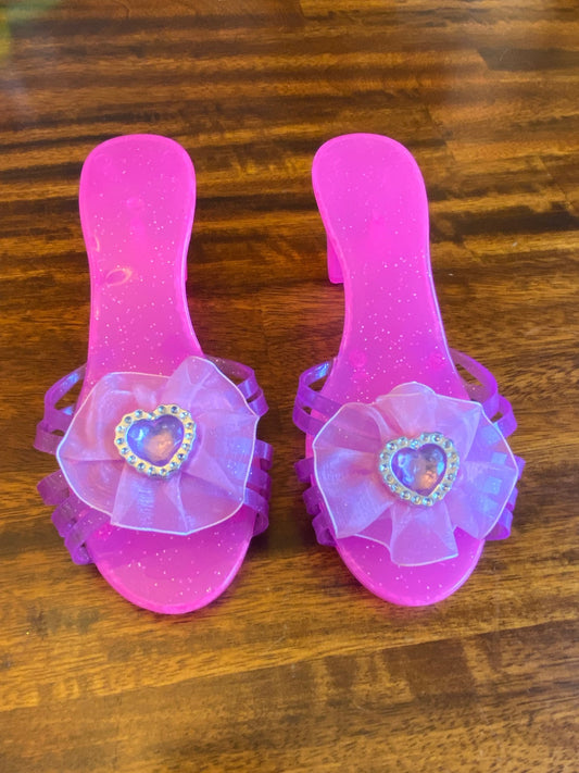 Dress up pink glitter heels