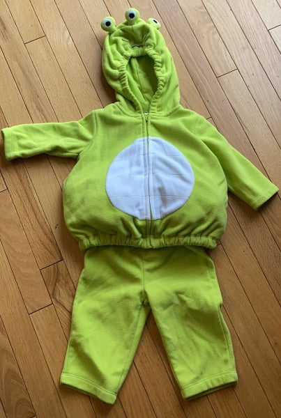 Monster Costume with 3 Eyes, Size 3-6mos, Kids 6 Month (3-6M)