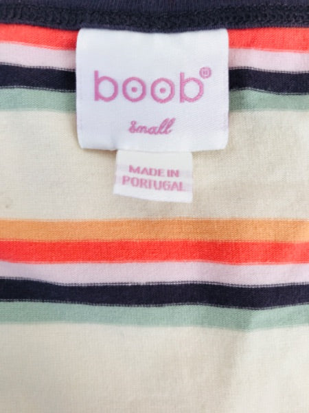 Boob Design Retro Stripe Nursing Tee, Maternity S (4-6)