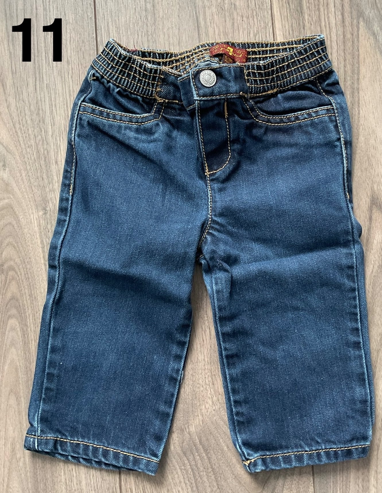 Baby Boy 7 For All Mankind Jeans 6-9 Months, Kids 9 Month (6-9M)