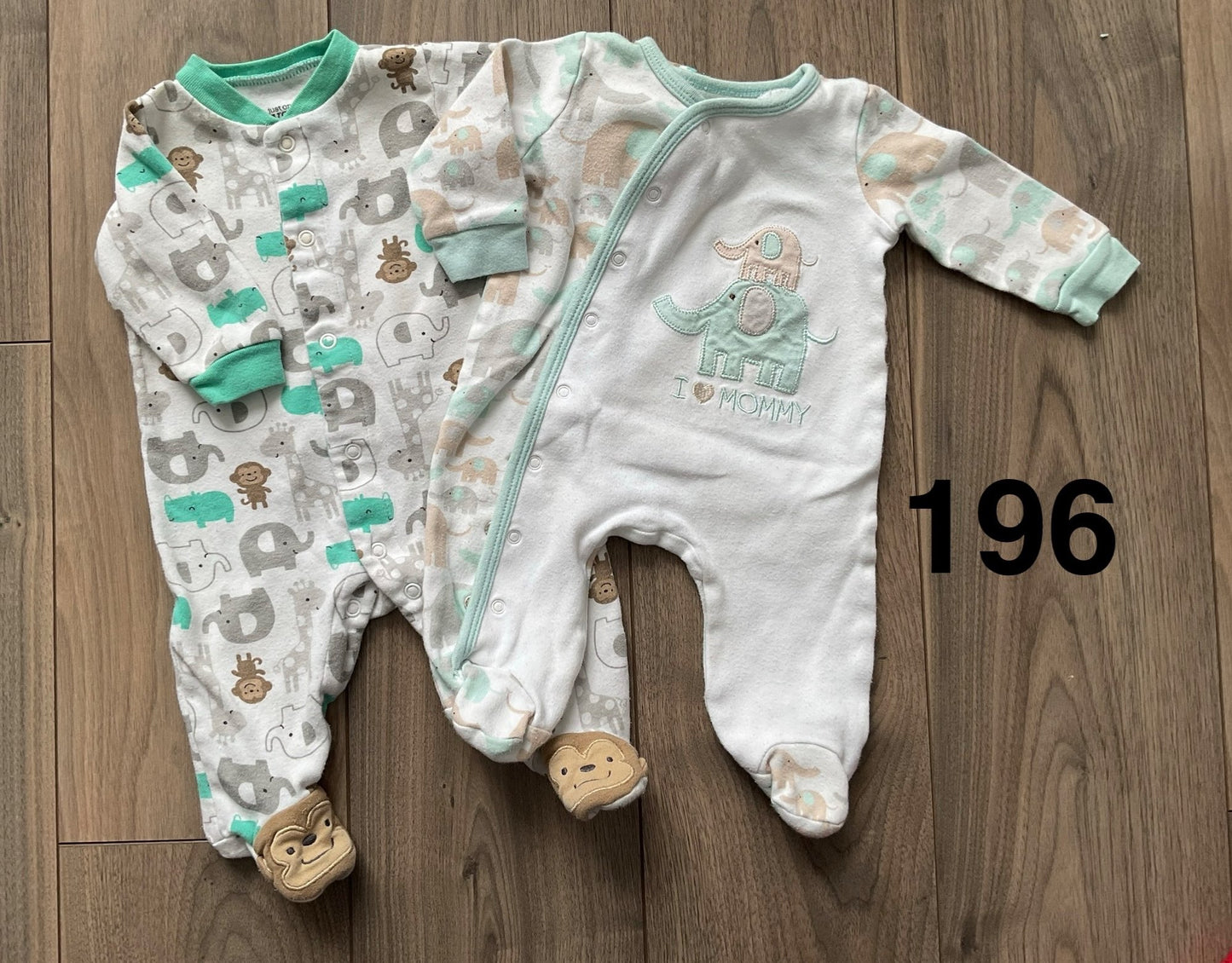 Elephant Sleepers 3 Months , Kids 3 Month (0-3M)