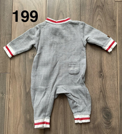 Herringbone Romper 3-6 Months , Kids 6 Month (3-6M)