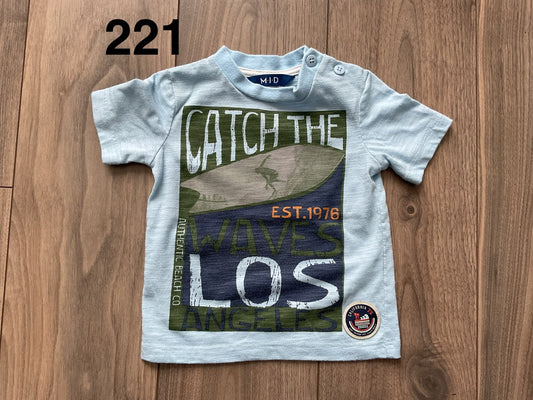 Boys Surfing Tee 3-6m, Kids 6 Month (3-6M)