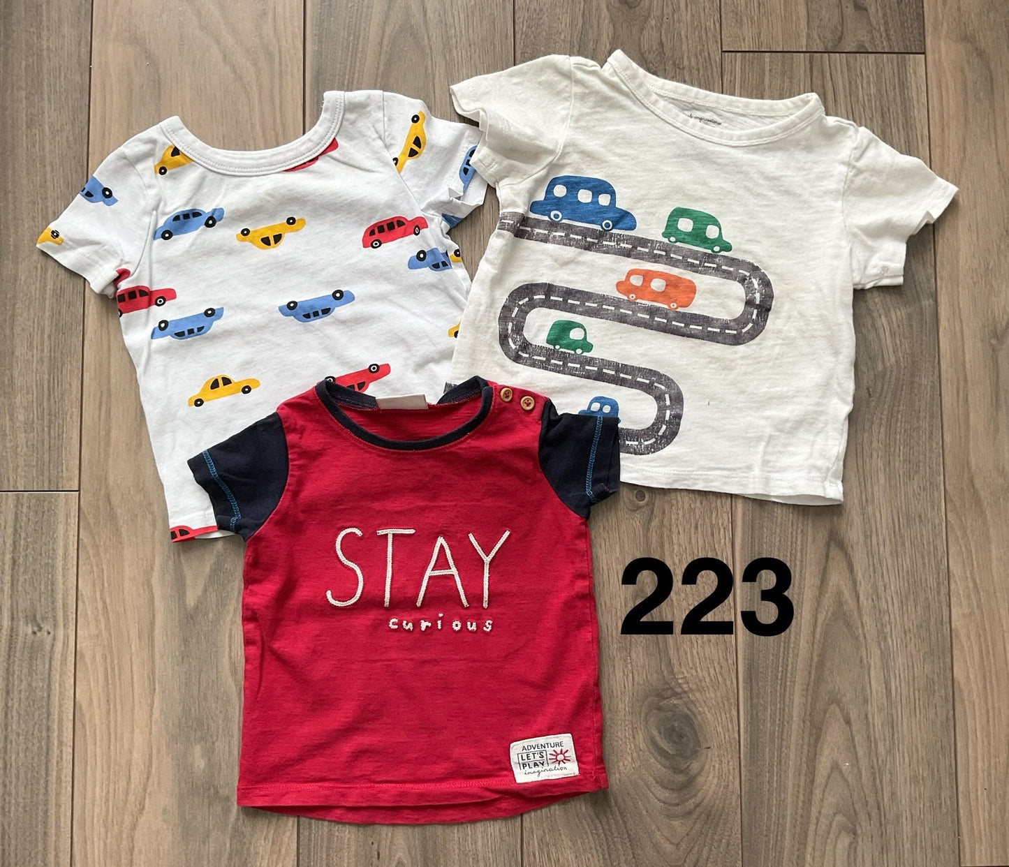 Stay Curious, Car Tees 6-9 Months , Kids 9 Month (6-9M)