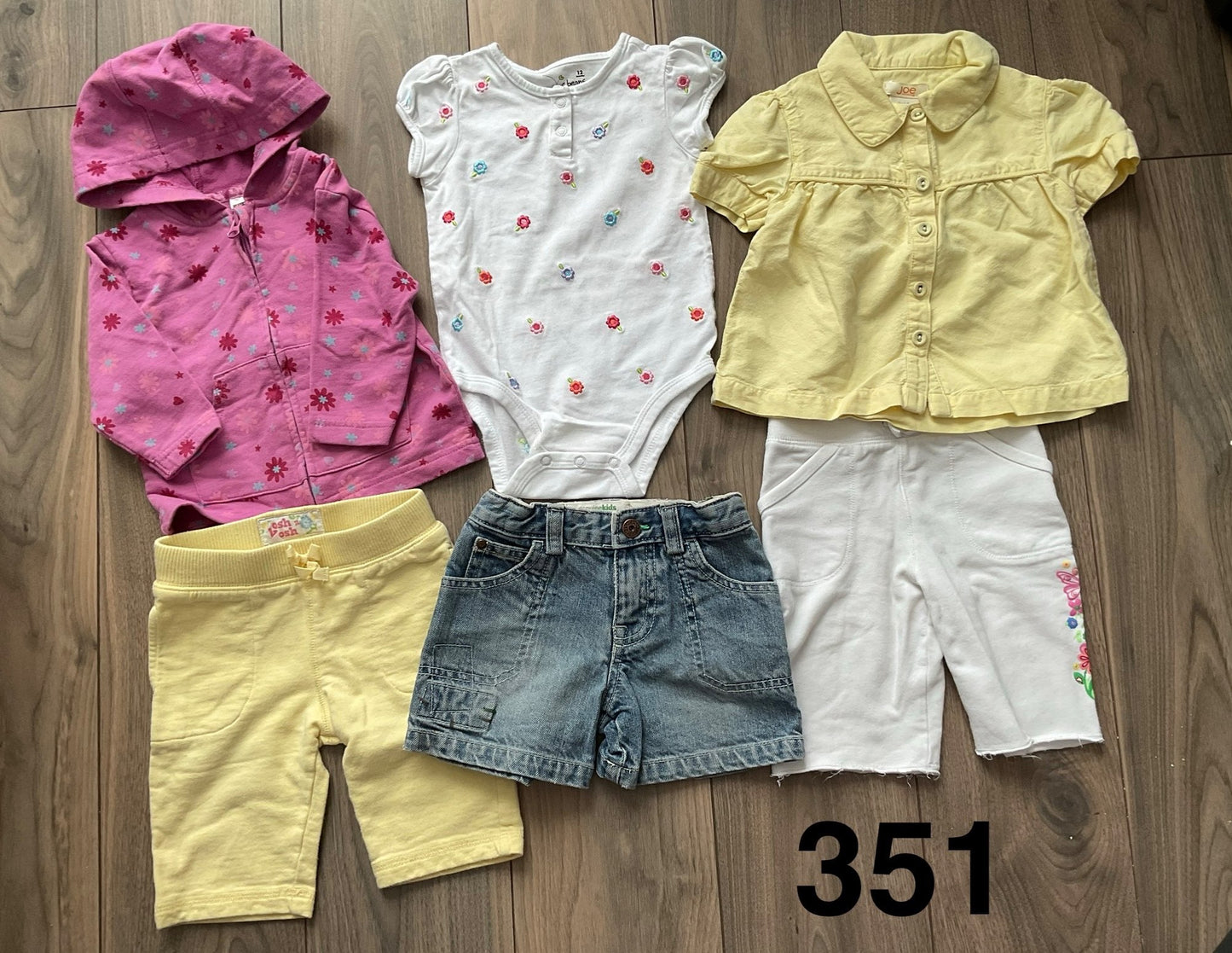 Baby Girl 12 months Summer Bundle, Kids 12 Month (9-12M)
