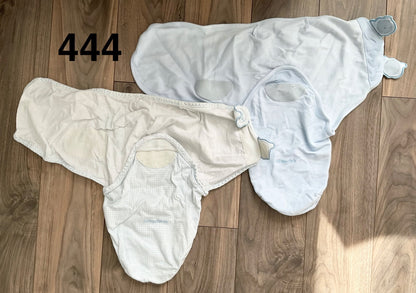 Blue Flannel Swaddles 2pk, 0-3 Months (Newborn)