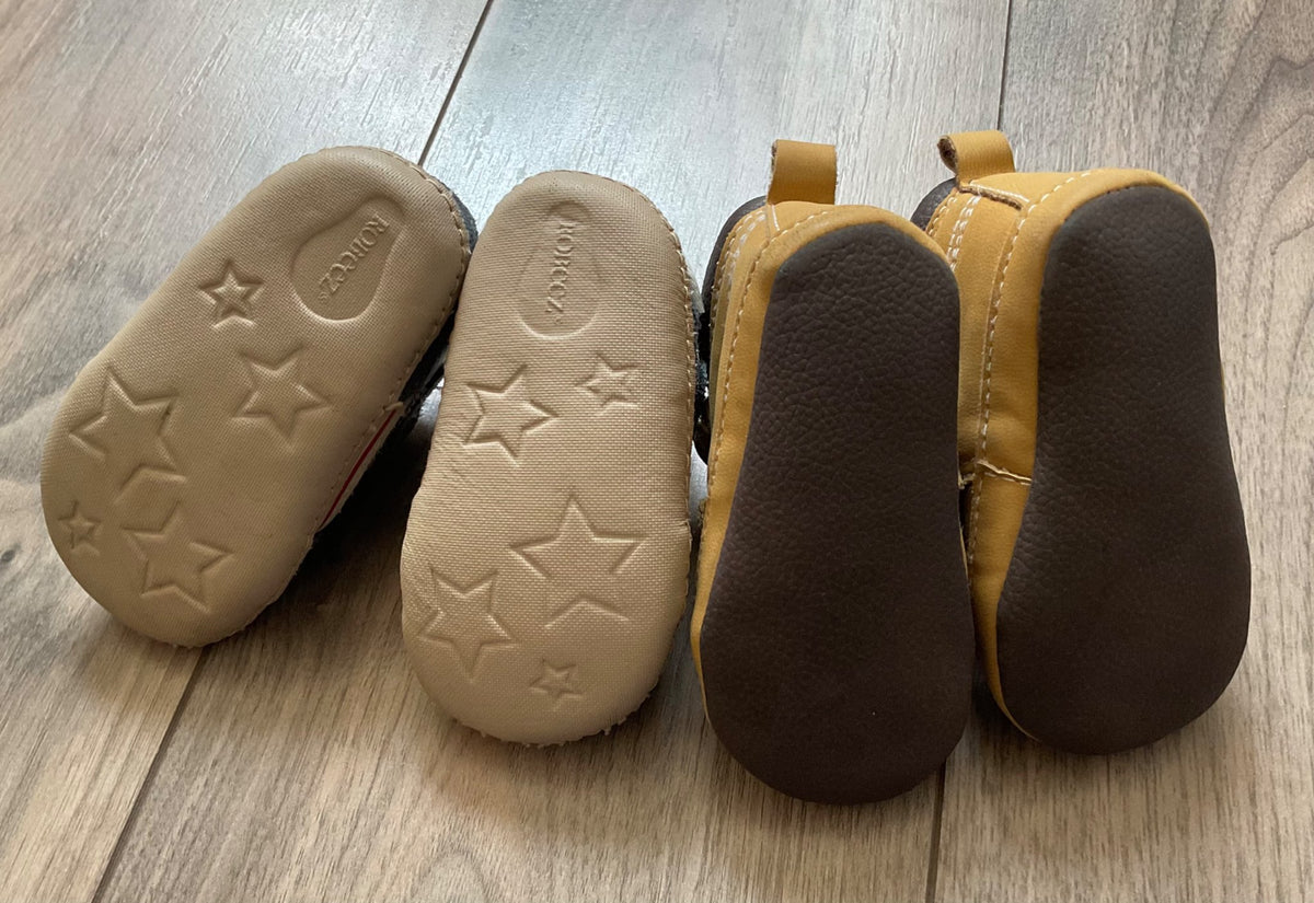 Baby Boy Shoes 2 Pair Hightop Size 2, Shoes 2 (Baby: 0-12 mth)