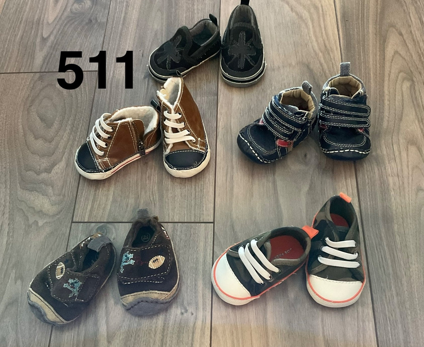 Baby Boy Shoes Bundle 5x Pair Size 1, Shoes 1 (Baby: 0-12 mth)