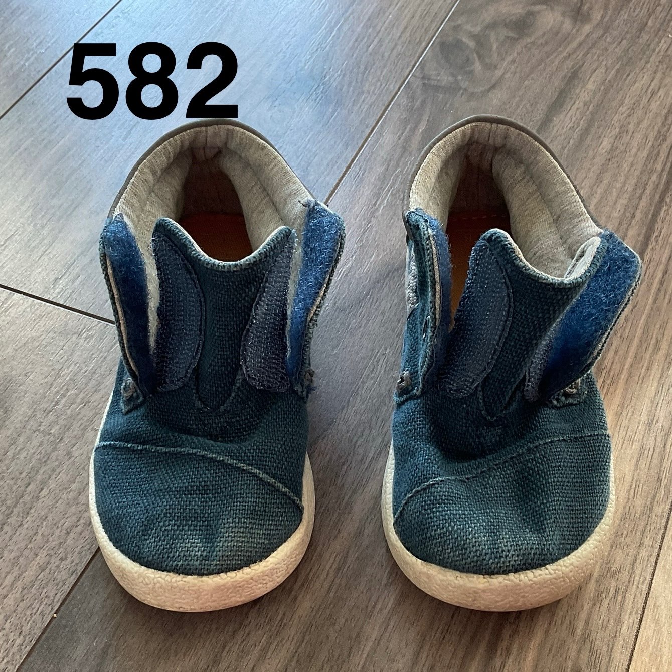 Tom’s Hightop Casual Sneaker Navy Blue Size 8, Shoes 8 (Toddler:2-4yr)