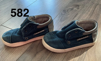 Tom’s Hightop Casual Sneaker Navy Blue Size 8, Shoes 8 (Toddler:2-4yr)