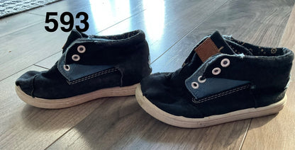 Tom’s Hightop Casual Sneaker Black Size 8, Shoes 8 (Toddler:2-4yr)