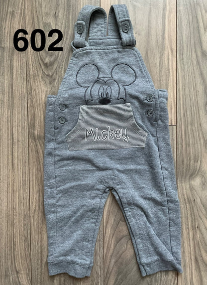 Mickey Mouse Overalls 18 Months, Kids 18 Month (12-18M)