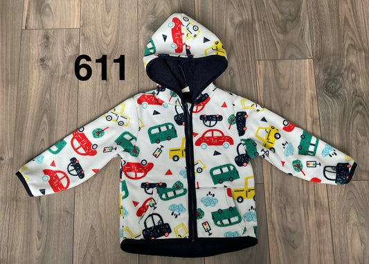 Fleece Car Jacket Size 110 4T, Kids 3T
